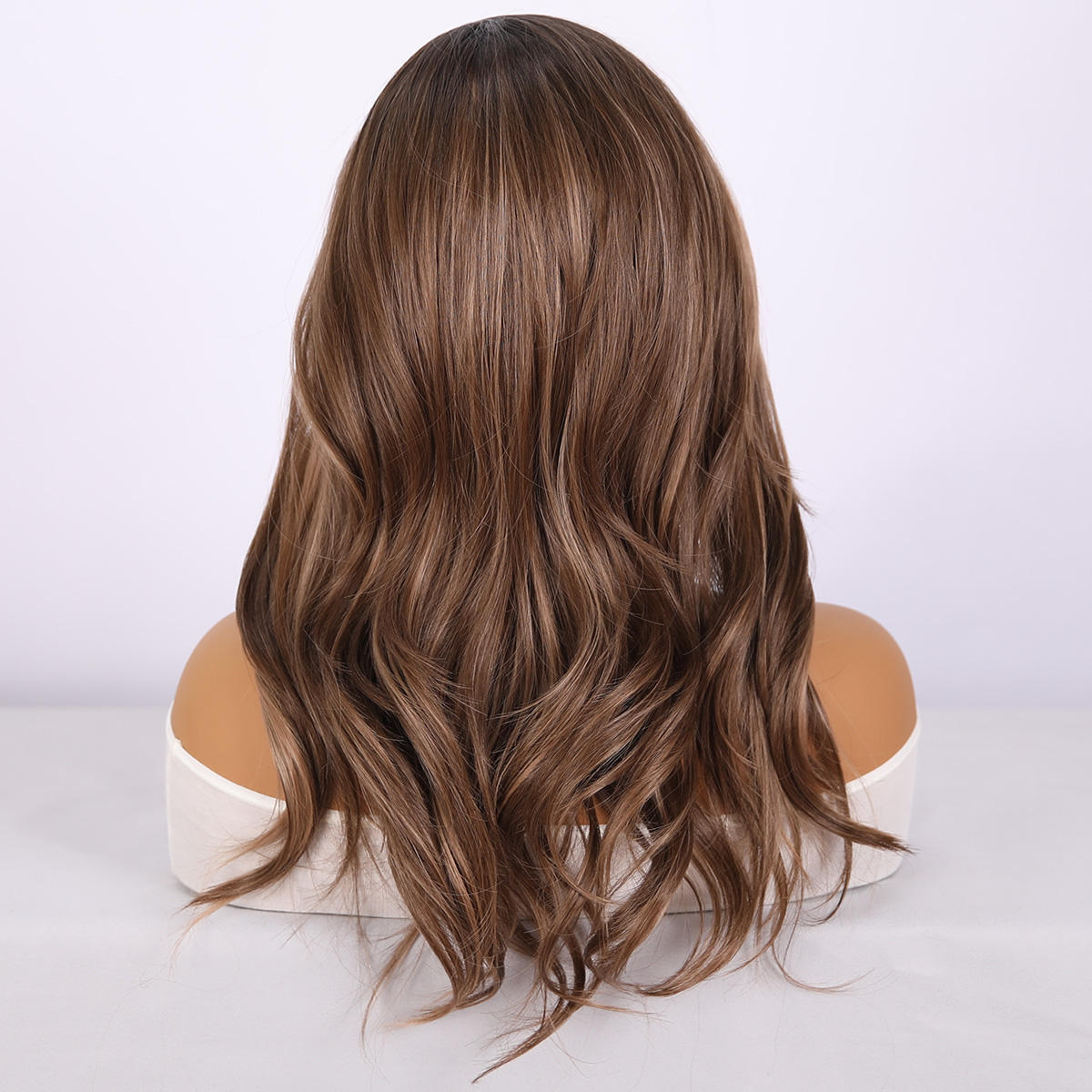 Brown Gradient Curly lace Front Wig 150 Density