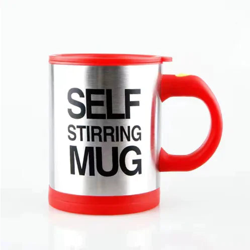 Automatic Stirring Glass Mug - Electric Stainless Steel Cup