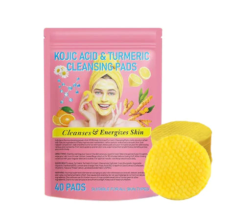 Glow Up Turmeric Face Pads for Gentle Cleansing (One Pack)