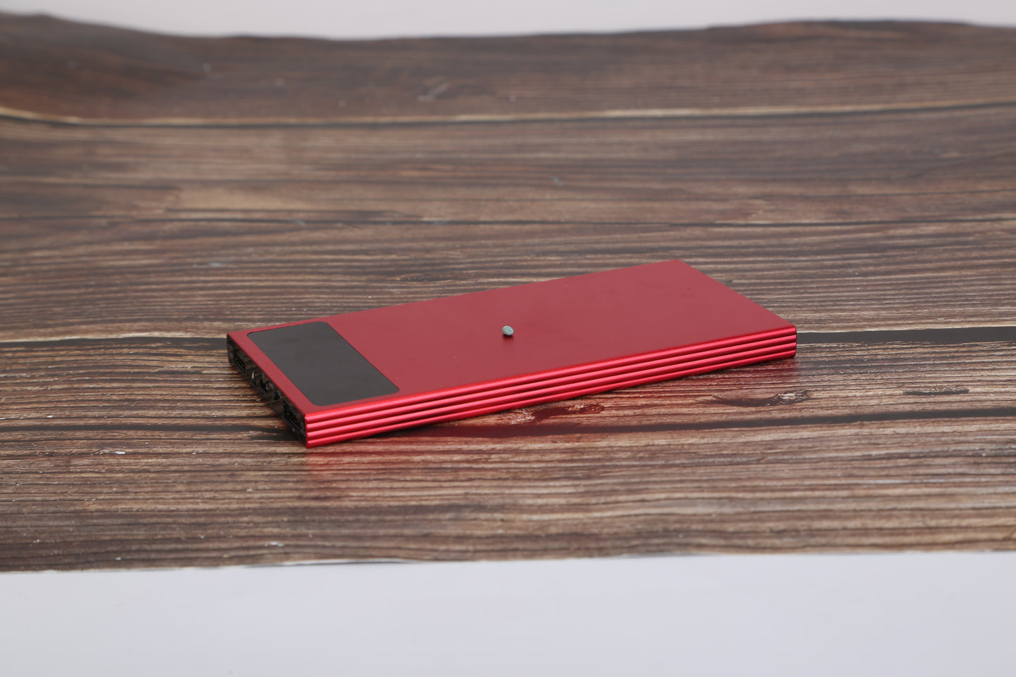 1Pc 20000mAh Power Bank Ultra-thin Phone Charger Dual USB Port Flashlight Battery Remain Display