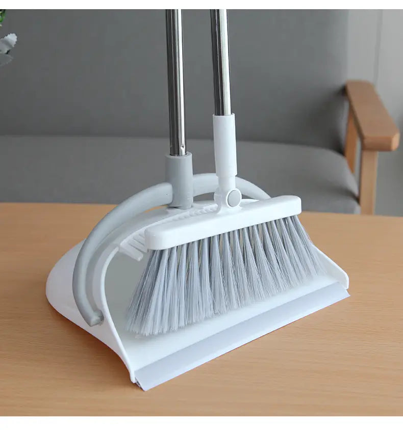 Household Dustpan and Long Handle Broom Set (1 Set)