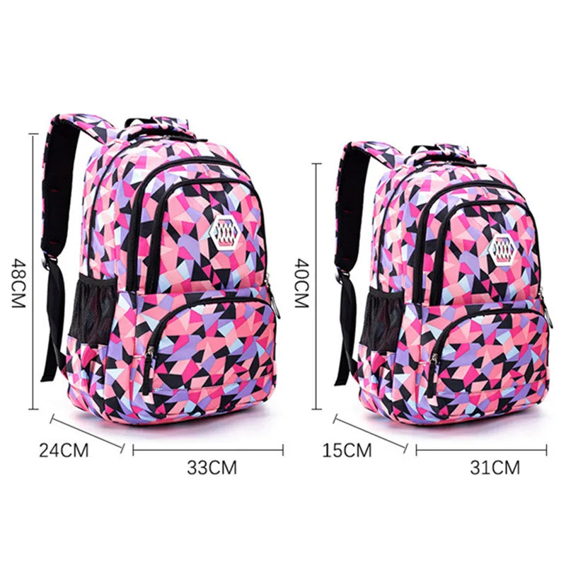 School Bags for Boys & Girl Teenagers Printing Backpack Set Rucksack Bagpack for Kids