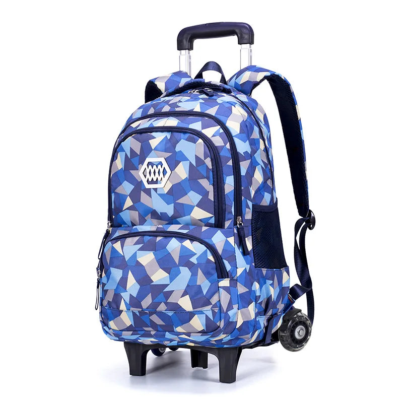 Children Backpack Girls Boys Schoolbags with Wheels School Bags for Boys