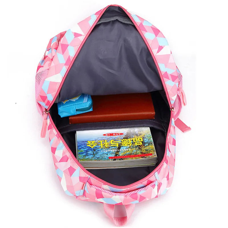 School Bags for Boys & Girl Teenagers Printing Backpack Set Rucksack Bagpack for Kids