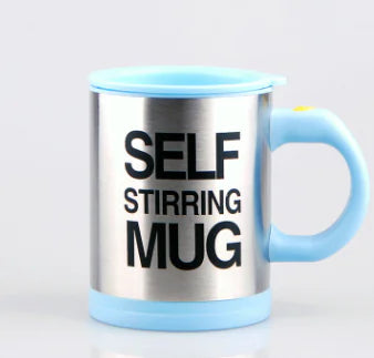 Automatic Stirring Glass Mug - Electric Stainless Steel Cup