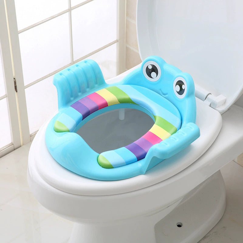 Kids Auxiliary Closestool Seat Ring for Adult Toilet, Child Toilet for Free, Heattech Mat, Toilet Cover, New