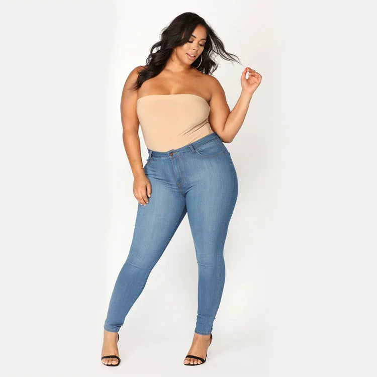 plus Size stretch denim skinny Jeans Women's Pants