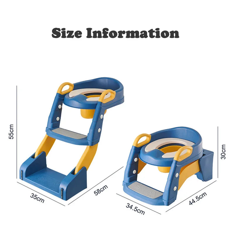 Portable Toilet Seat Children's Pot Foldable Potty Training Seat Step Stool Portable Potty Child Pot Bebe Toilett