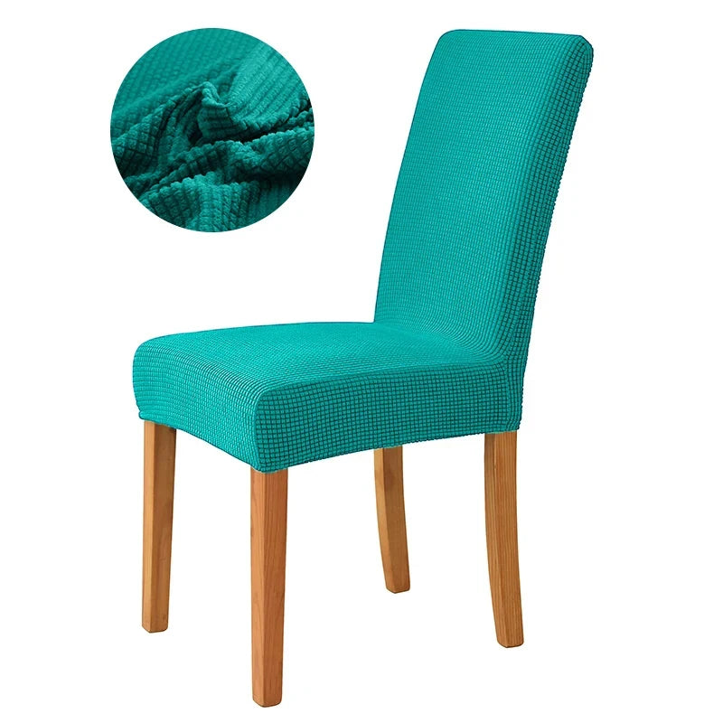 Chair cover with back Jacquard Fabric Universal Size Cheap Chair Cover Big Elastic Chair Covers Chair For kitchen Living Room