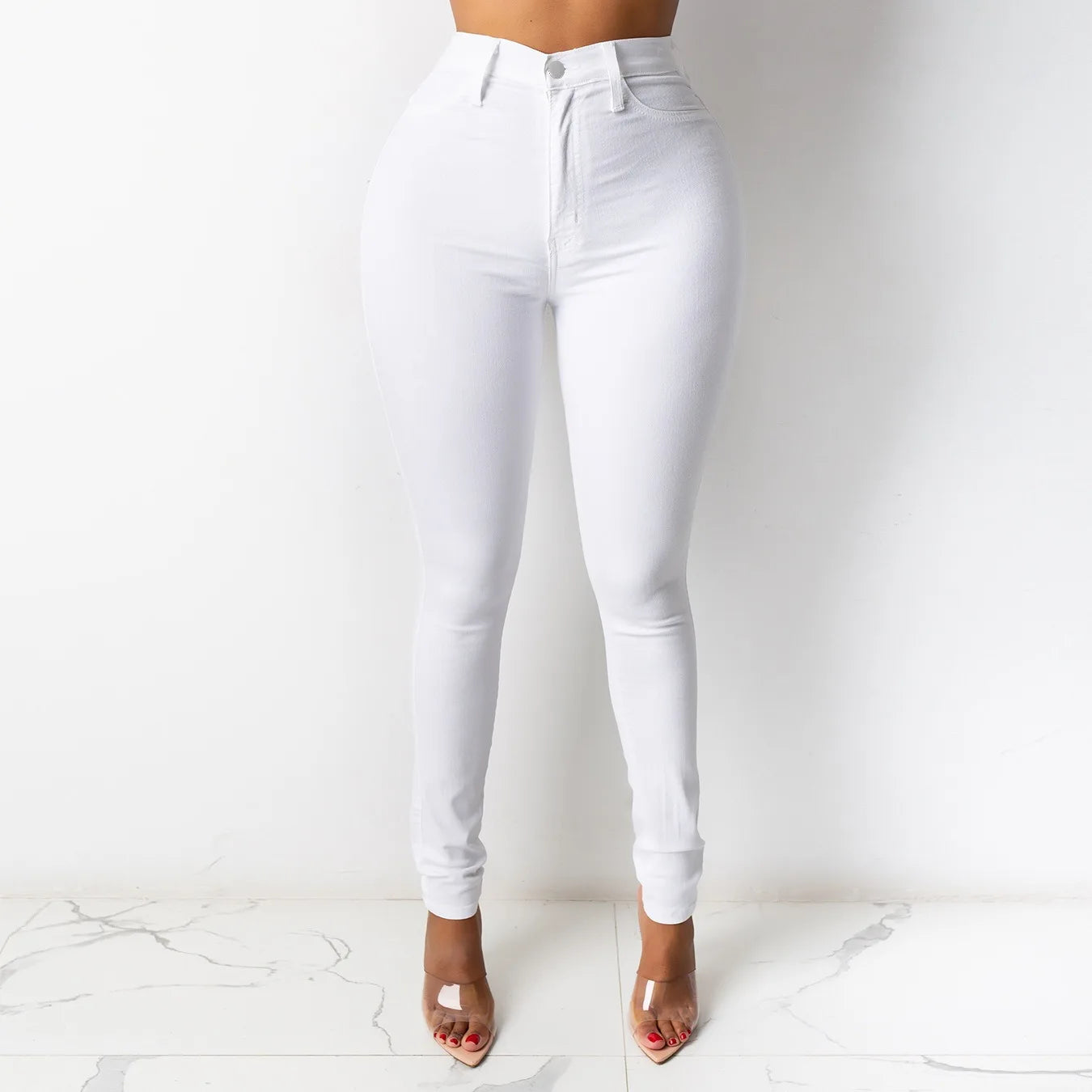 Classic Beauty Booty Lifter High Waist Skinny Jeans - Medium Blue Wash