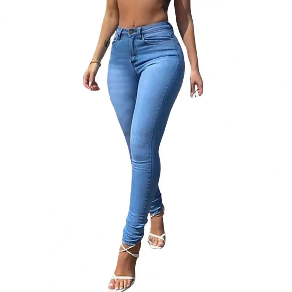 Classic Beauty Booty Lifter High Waist Skinny Jeans - Medium Blue Wash