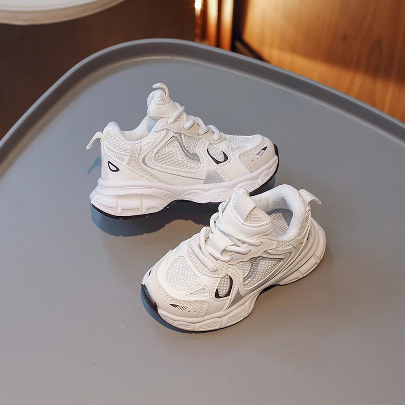 Kids Shoes Color Matching Girls Sneakers Shoes for Boys Lace-up Breatheable
