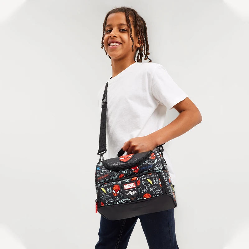 Marvel Spider-man Backpack Student School Bag Lunch Bag Lunch Box Wallet Pencil Box Water Cup for kids
