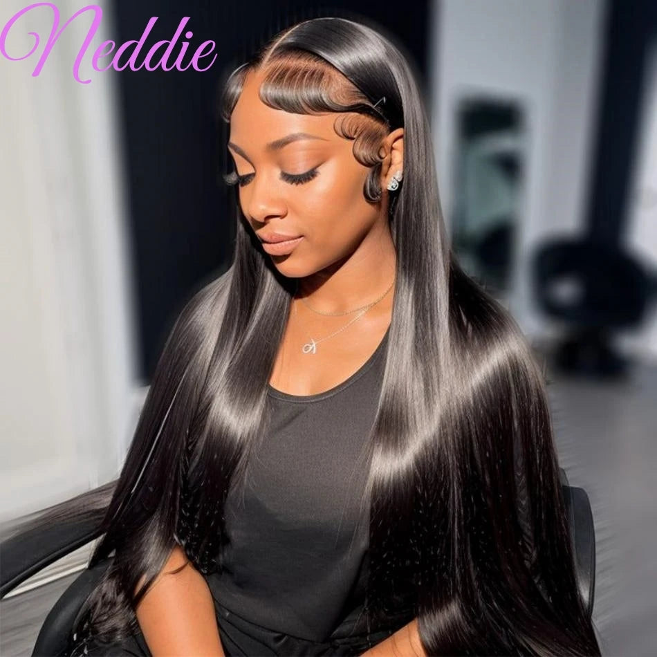 13x6 Human Hair Straight Lace Front Wigs 13x4 Natural Brazilian Transparent