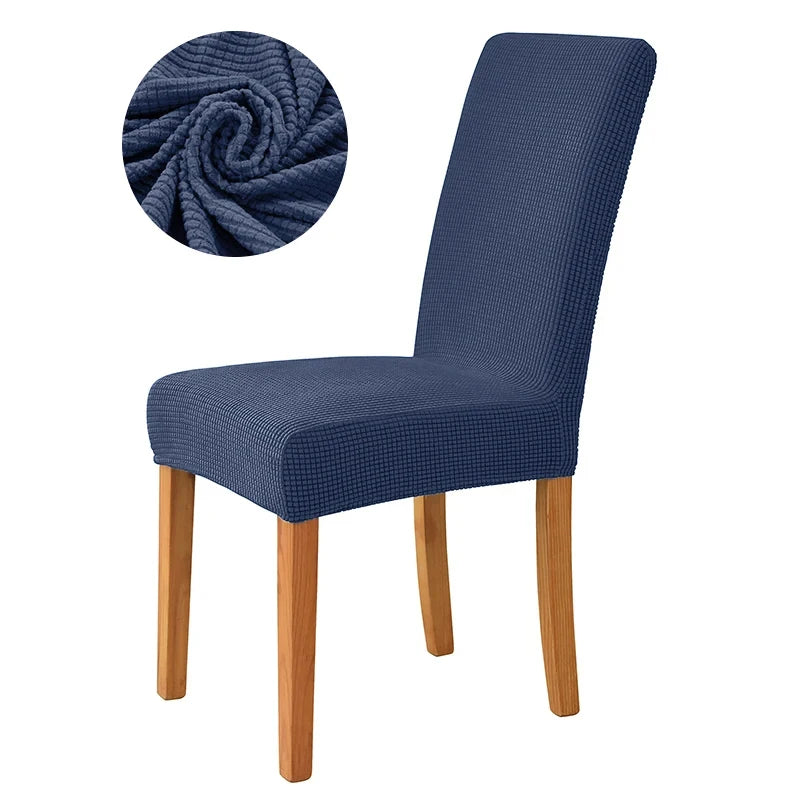 Chair cover with back Jacquard Fabric Universal Size Cheap Chair Cover Big Elastic Chair Covers Chair For kitchen Living Room