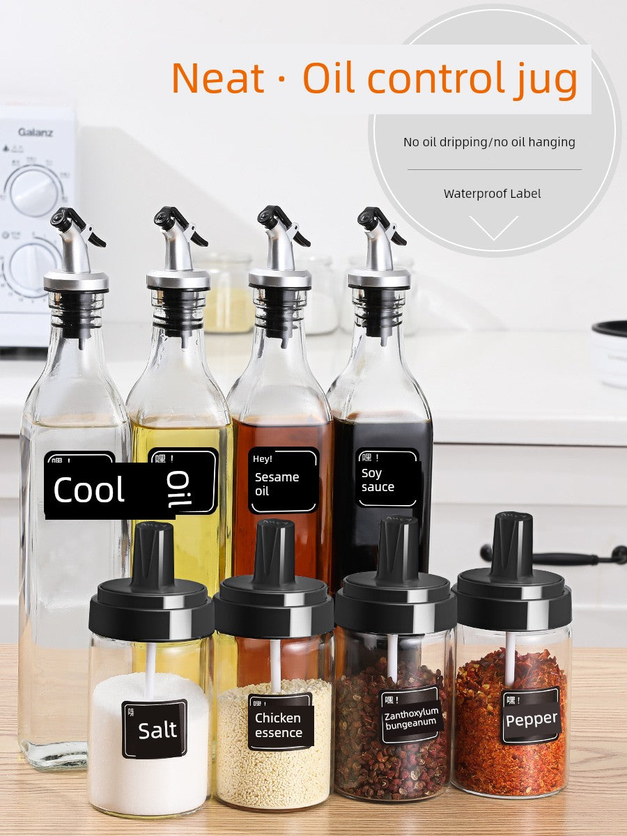 Automatic Opening Kitchen Glass Bottle Small Oil Pot