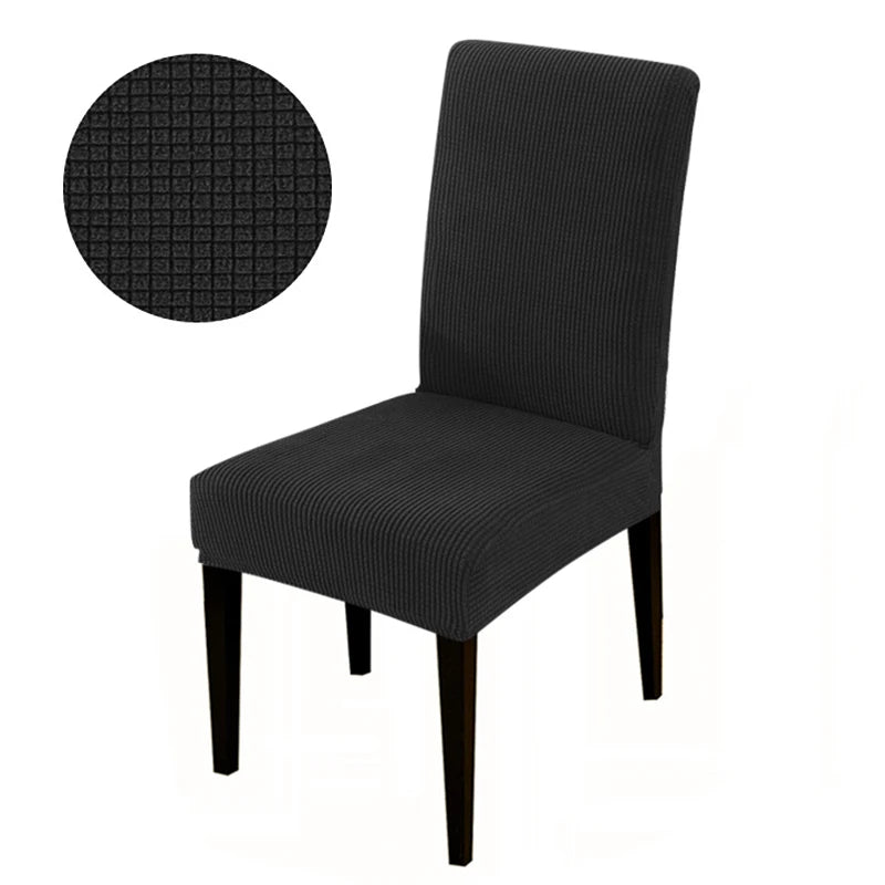Chair cover with back Jacquard Fabric Universal Size Cheap Chair Cover Big Elastic Chair Covers Chair For kitchen Living Room