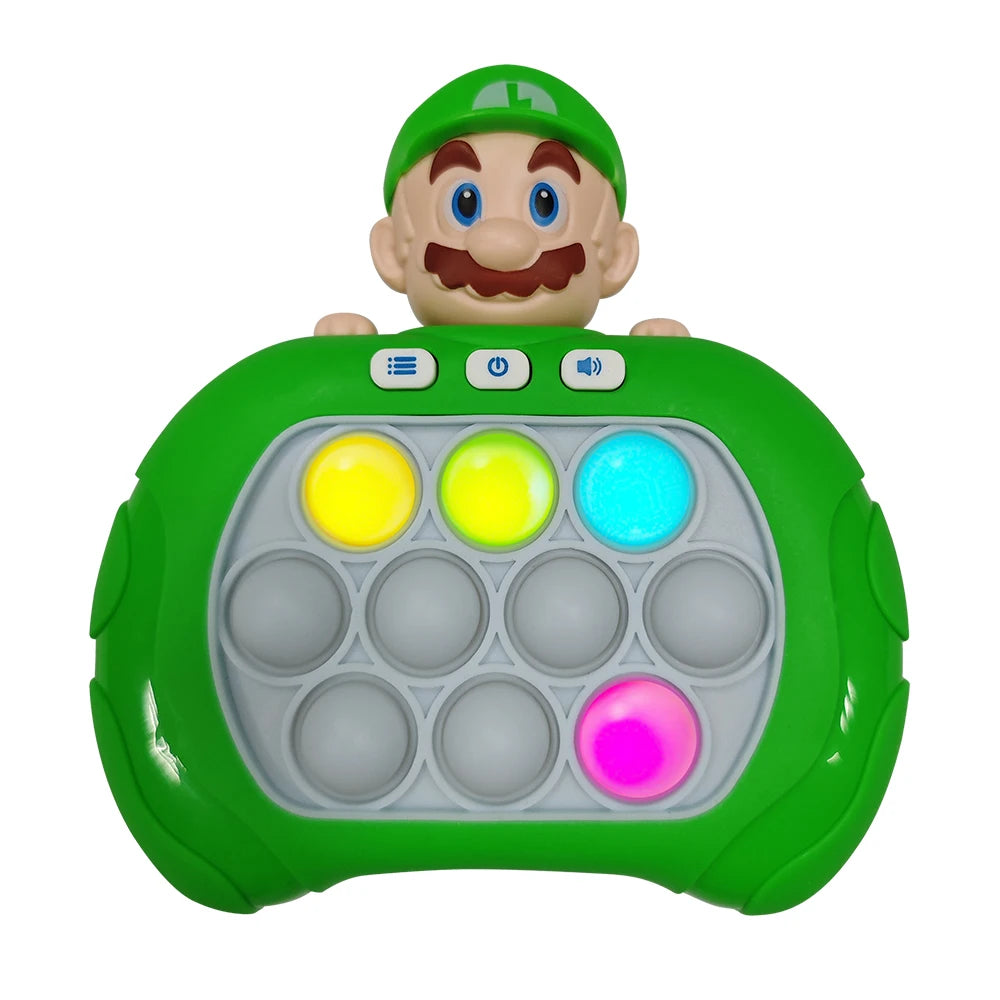New Kuromi Quick Push Game Pop up Fidget Bubble Electronic Pop it Pro Game Light Stress Relief Toy Adult and Children's Gift toy