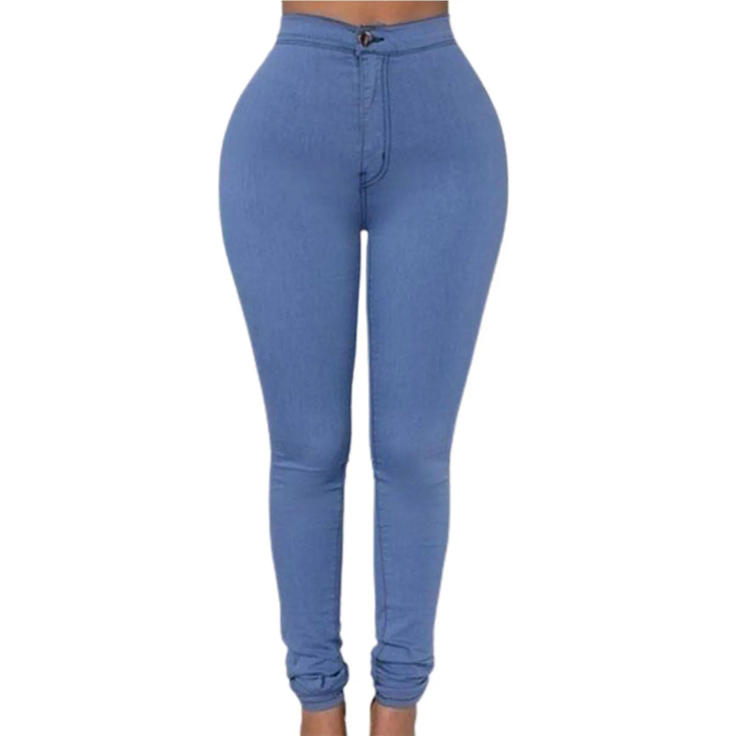 Women's classic High Waist Skinny Stretch Butt Lifting Jeans Slim Fit Denim Pants