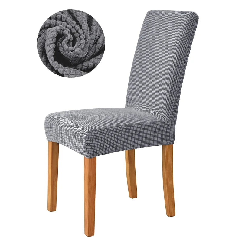 Chair cover with back Jacquard Fabric Universal Size Cheap Chair Cover Big Elastic Chair Covers Chair For kitchen Living Room