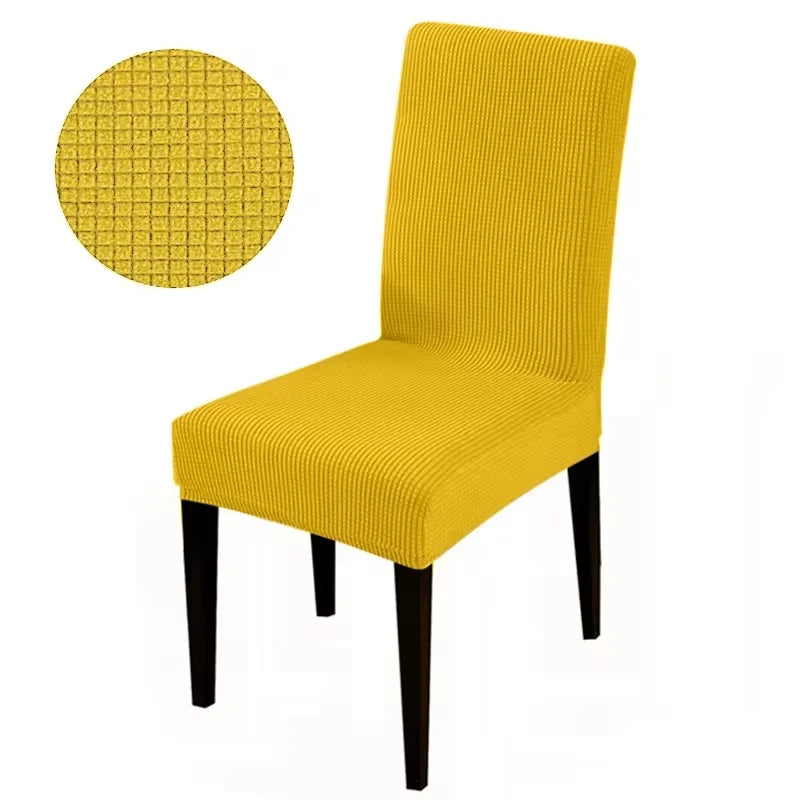 Chair cover with back Jacquard Fabric Universal Size Cheap Chair Cover Big Elastic Chair Covers Chair For kitchen Living Room
