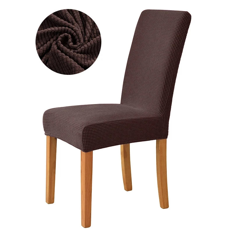 Chair cover with back Jacquard Fabric Universal Size Cheap Chair Cover Big Elastic Chair Covers Chair For kitchen Living Room