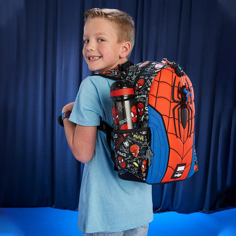 Marvel Spider-man Backpack Student School Bag Lunch Bag Lunch Box Wallet Pencil Box Water Cup for kids