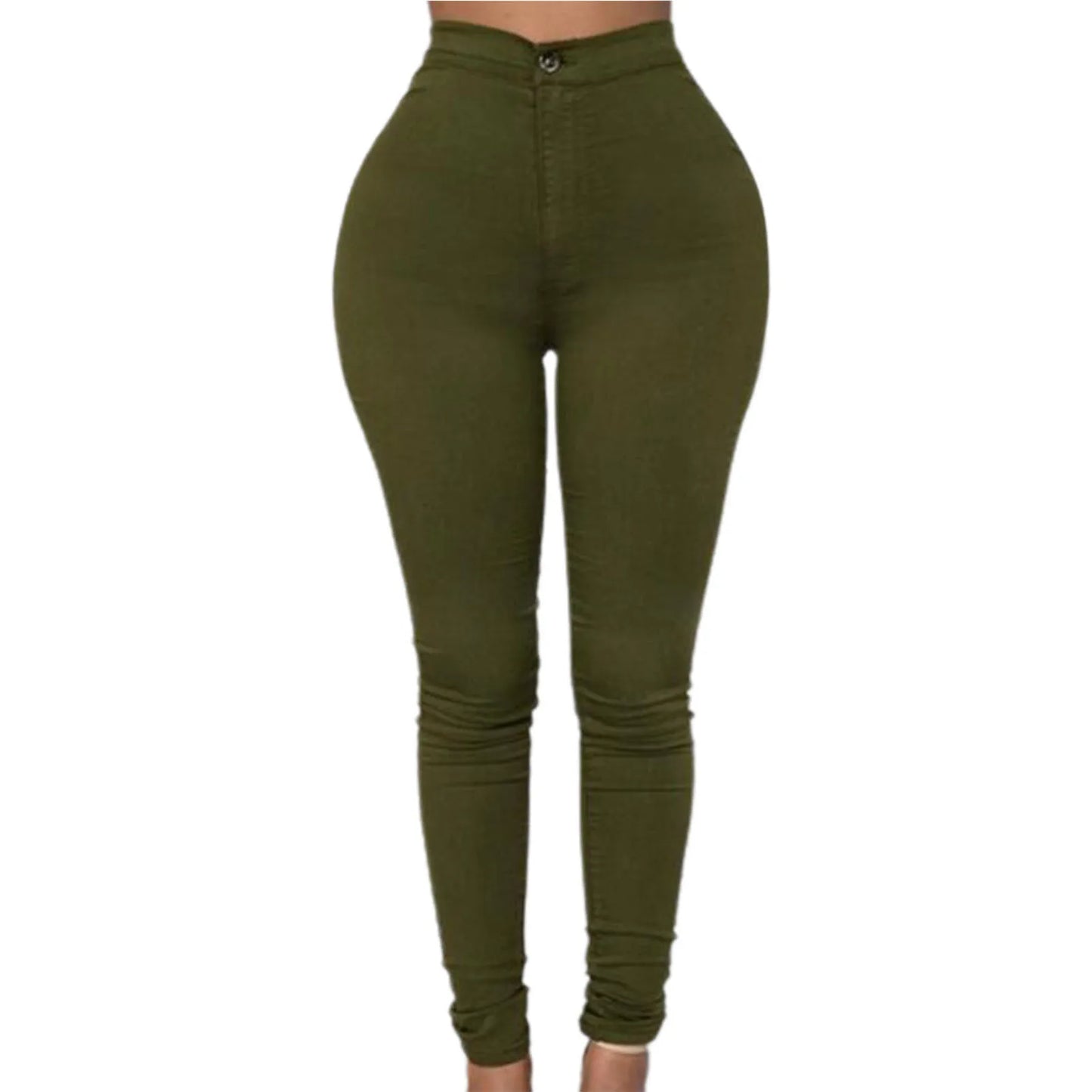 Women's classic High Waist Skinny Stretch Butt Lifting Jeans Slim Fit Denim Pants
