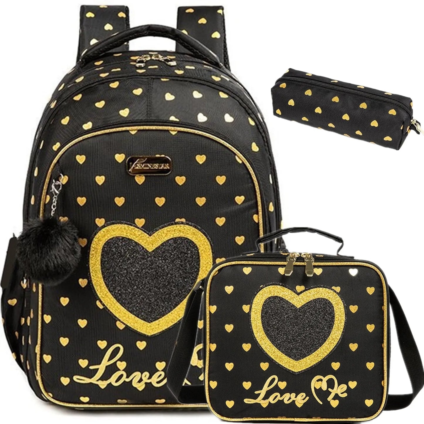 Children School Bags Kids Backpack Set in Primary Schoolbag for Teenager Girls Sequin Tower School Bags Waterproof Book Bags