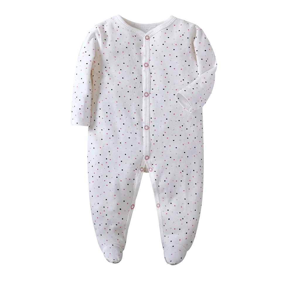 Baby Boy Rompers Cotton Girls Clothes Long Sleeve Summer Soft Jumpsuit V-neck 0-12m Onesie Clothing