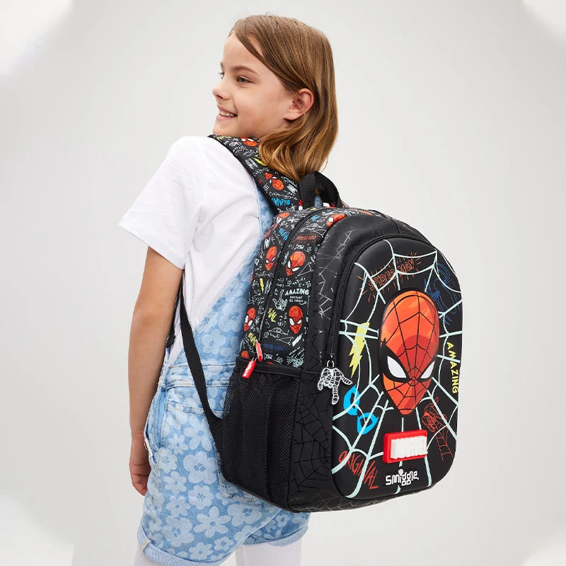 Marvel Spider-man Backpack Student School Bag Lunch Bag Lunch Box Wallet Pencil Box Water Cup for kids