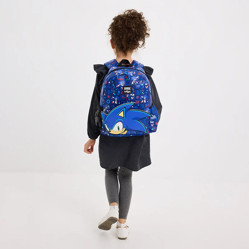 Australia Smiggle Sonic Backpack for Boys & Girls, Bookbag Sonic Schoolbag With Adjustable Shoulder Straps & Padded Back Children School Bag