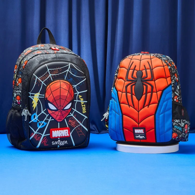 Marvel Spider-man Backpack Student School Bag Lunch Bag Lunch Box Wallet Pencil Box Water Cup for kids