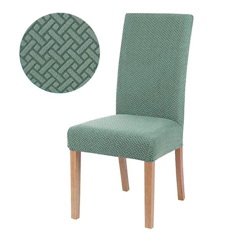 Chair cover with back Jacquard Fabric Universal Size Cheap Chair Cover Big Elastic Chair Covers Chair For kitchen Living Room
