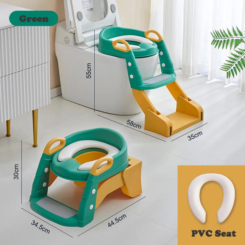 Portable Toilet Seat Children's Pot Foldable Potty Training Seat Step Stool Portable Potty Child Pot Bebe Toilett