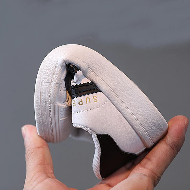 Toddler Boys Girls Sneakers Kids Non-Slip Hook Breathable Shoe