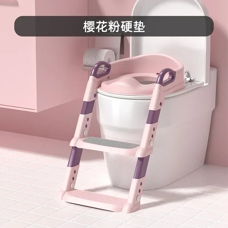 Children's Toilet Foldable Foot Stool Multi-functional Toilet Boy Girl Baby Toilet Training Potty Ladder for Kids Stepped