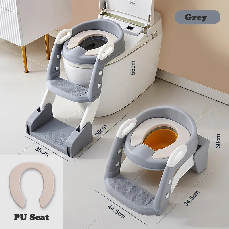 Portable Toilet Seat Children's Pot Foldable Potty Training Seat Step Stool Portable Potty Child Pot Bebe Toilett