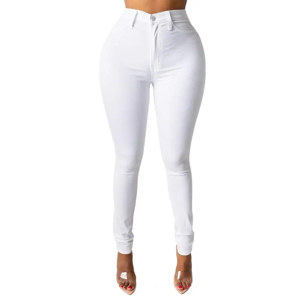 Women's classic High Waist Skinny Stretch Butt Lifting Jeans Slim Fit Denim Pants