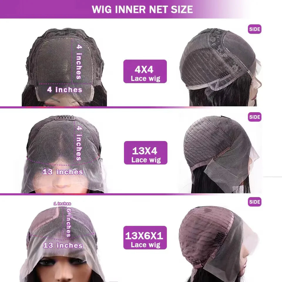Kinky Straight Human Hair 13x4 Lace Front Hair Pre Plucked Yaki Brazilian Human Hair Wigs For Women