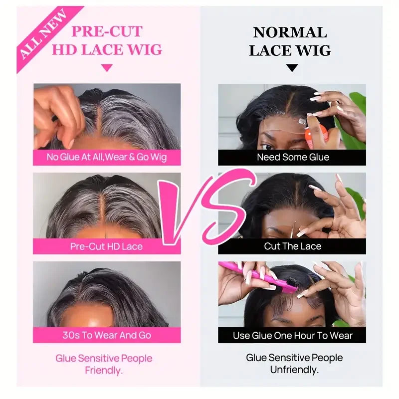 Kinky Straight Human Hair 13x4 Lace Front Hair Pre Plucked Yaki Brazilian Human Hair Wigs For Women