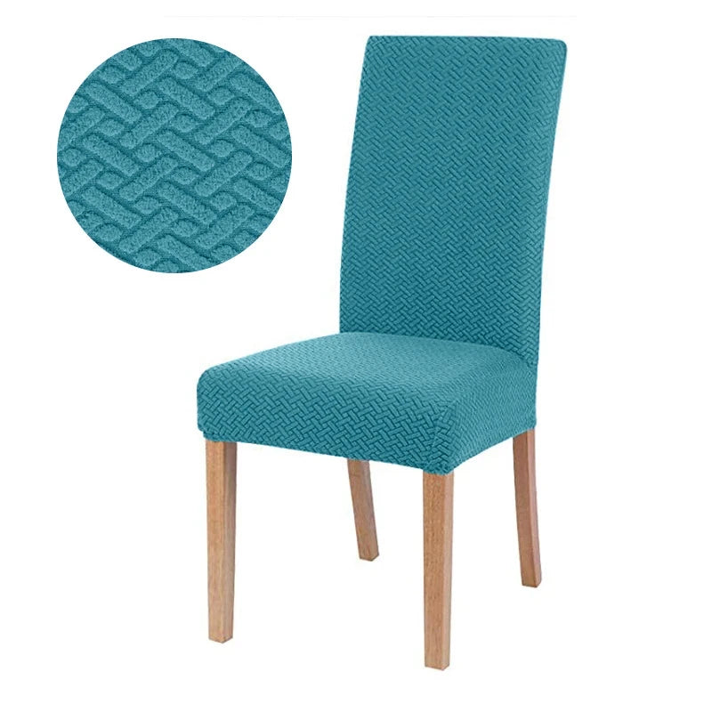 Chair cover with back Jacquard Fabric Universal Size Cheap Chair Cover Big Elastic Chair Covers Chair For kitchen Living Room