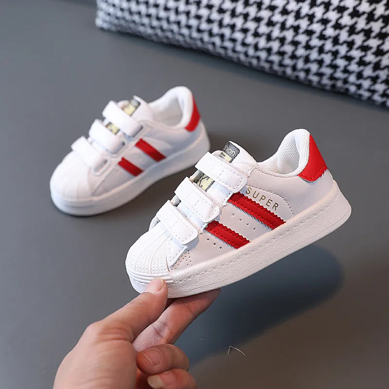 Toddler Boys Girls Sneakers Kids Non-Slip Hook Breathable Shoe