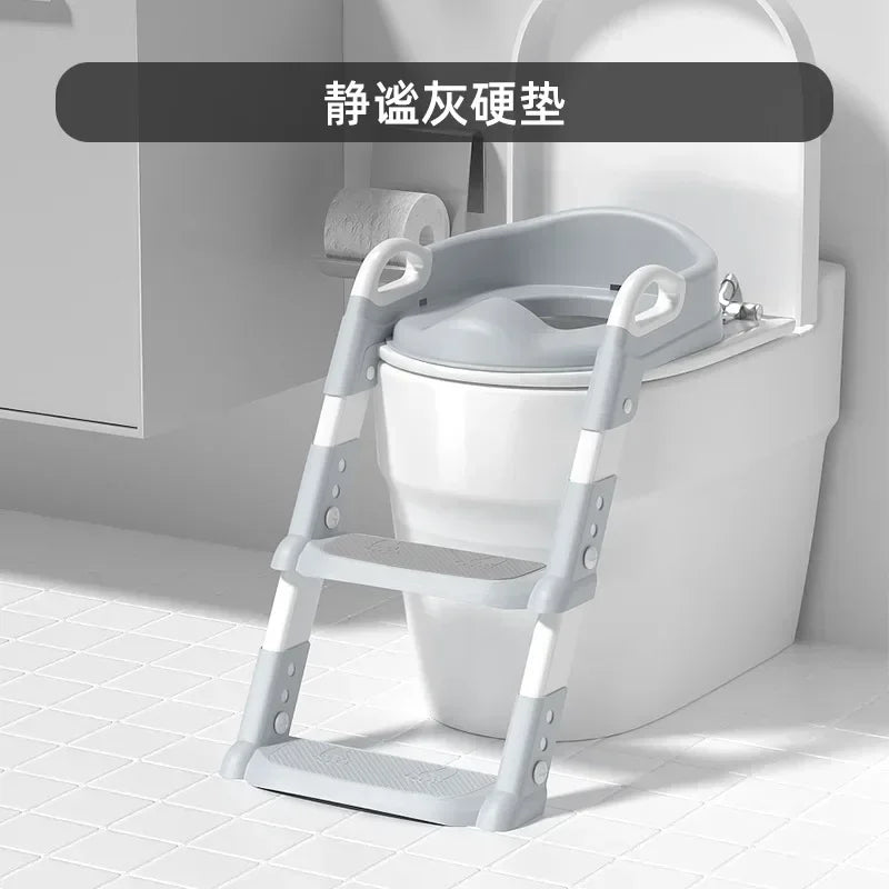 Children's Toilet Foldable Foot Stool Multi-functional Toilet Boy Girl Baby Toilet Training Potty Ladder for Kids Stepped