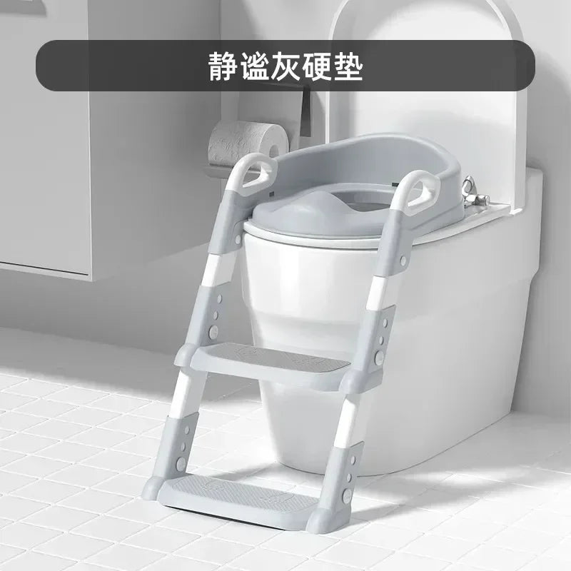 Children's Toilet Foldable Foot Stool Multi-functional Toilet Boy Girl Baby Toilet Training Potty Ladder for Kids Stepped