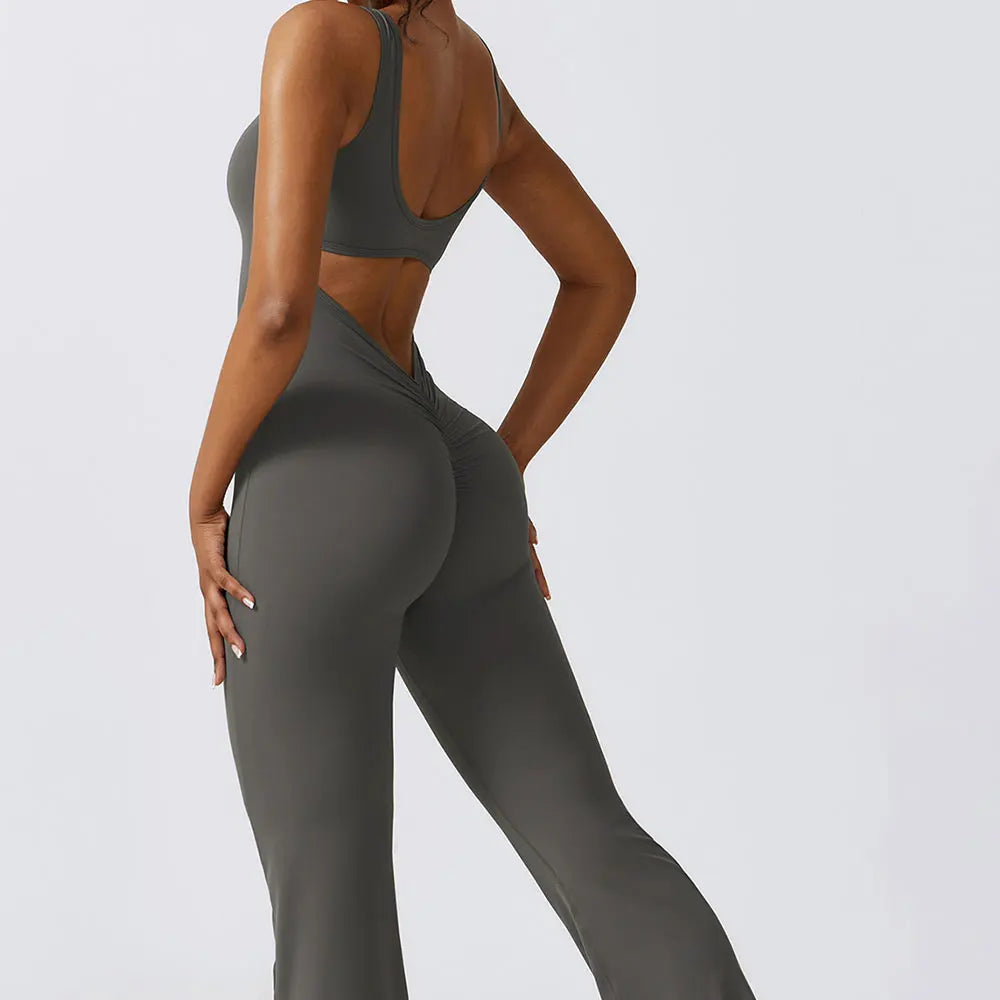 Gym Set For Women Training Yoga Suit Sportswear Women Sports Jumpsuit Fitness Rompers Stretch Push Up Workout Bodysuits