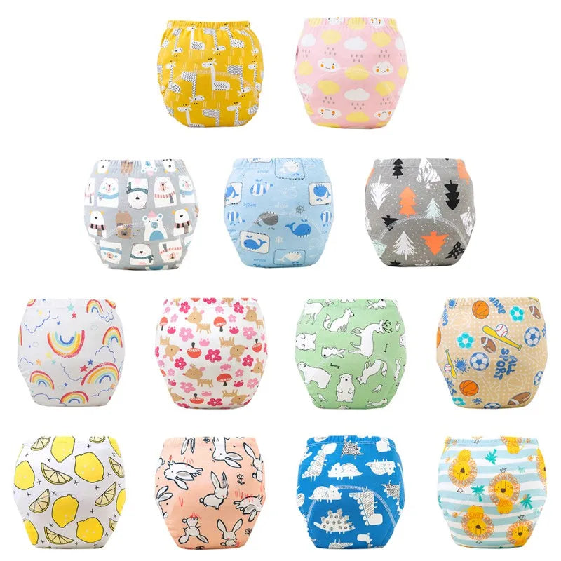 Baby Toddler Training Underwear for Boy Girls Strong Absorbent Cotton Training Pants Clothing