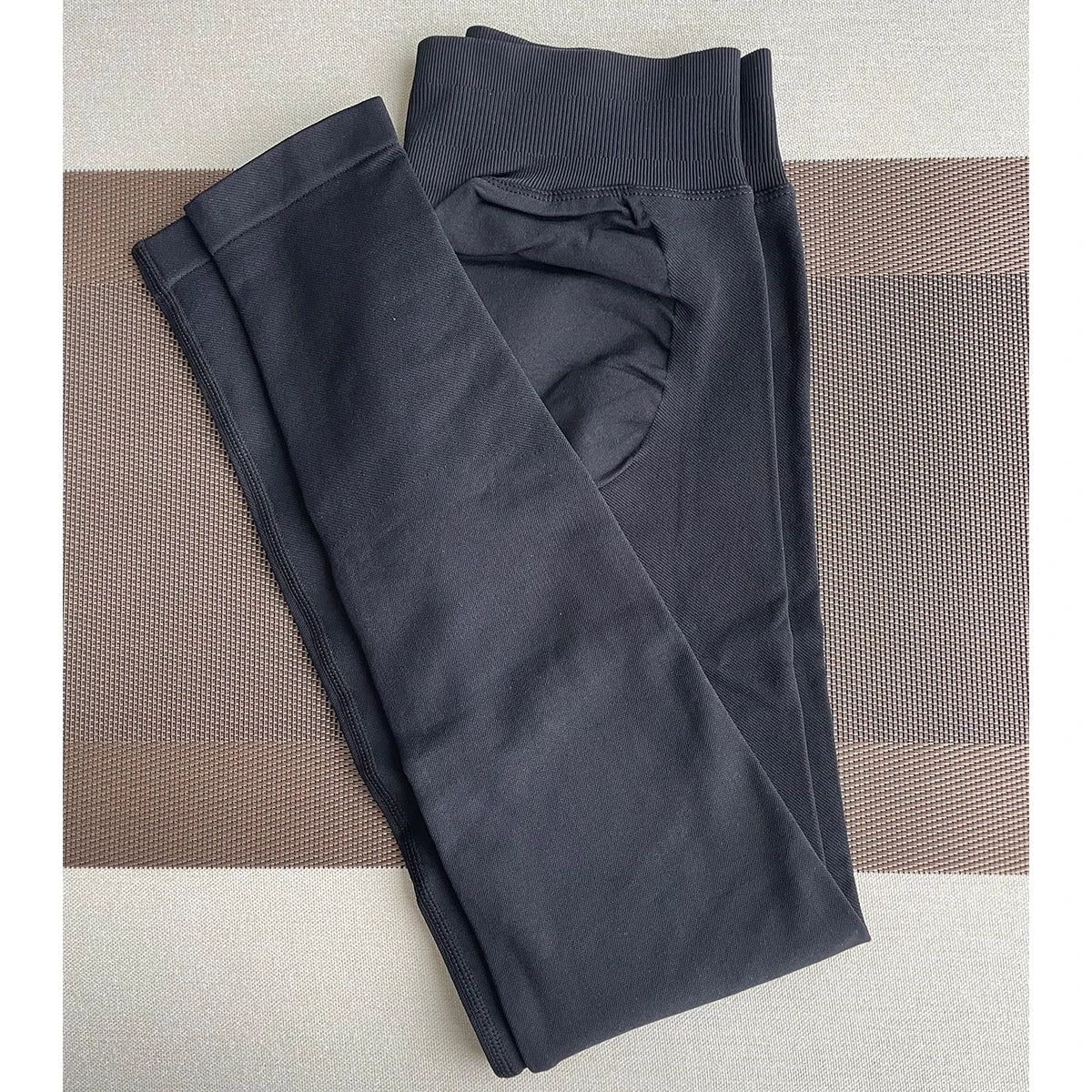 Women Seamless Sports Yoga Pants Low Ribbed Band Gym Fitness Workout wear Scrunch Bum Tights