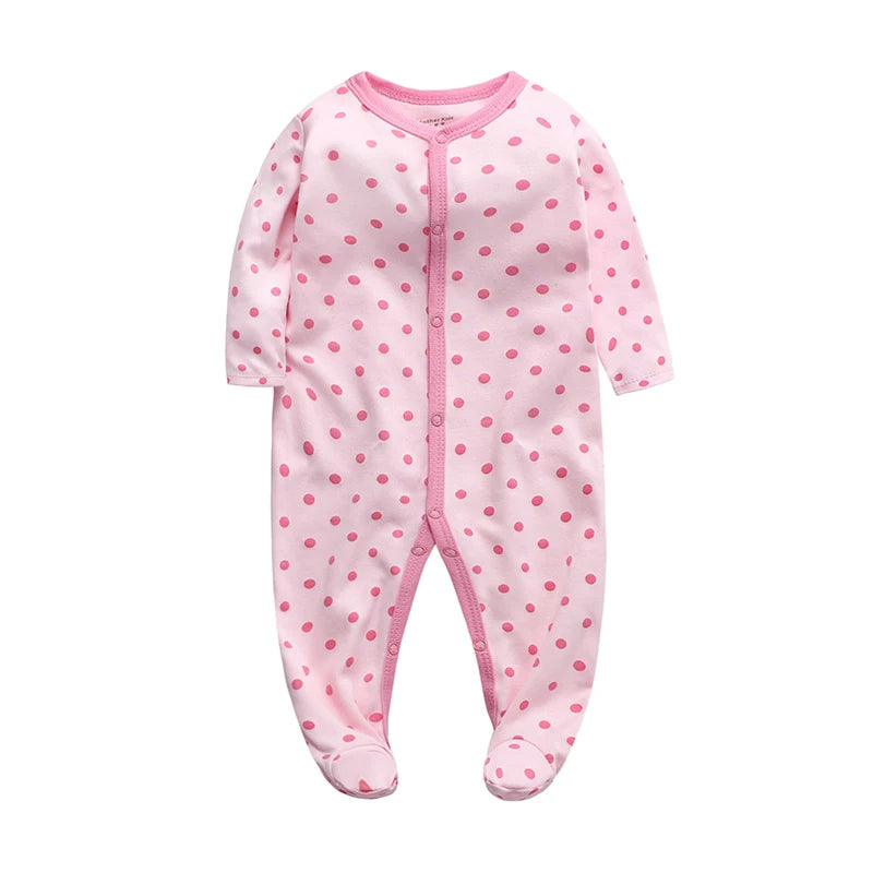 Baby Boy Rompers Cotton Girls Clothes Long Sleeve Summer Soft Jumpsuit V-neck 0-12m Onesie Clothing