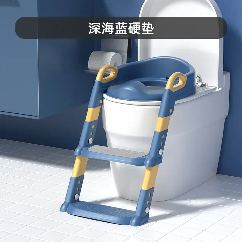 Children's Toilet Foldable Foot Stool Multi-functional Toilet Boy Girl Baby Toilet Training Potty Ladder for Kids Stepped
